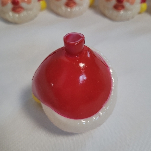 VTG Christmas Plastic Blow Mold Santa & Snowmen String Light Covers No Lights - Picture 3 of 8